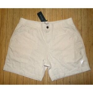 TOMMY HILFIGER MEN'S LRG COTTON LINEN BLEND SHORTS~NWT~TAN